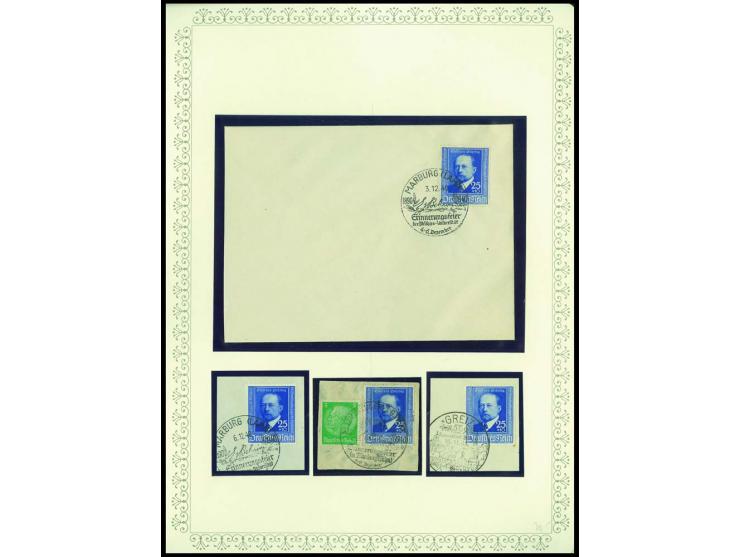 1923/45, sehr umfangreiche und bis auf Block 2 weit überkomplette ungebrauchte/postfrische und gestempelte Sammlung mit einer