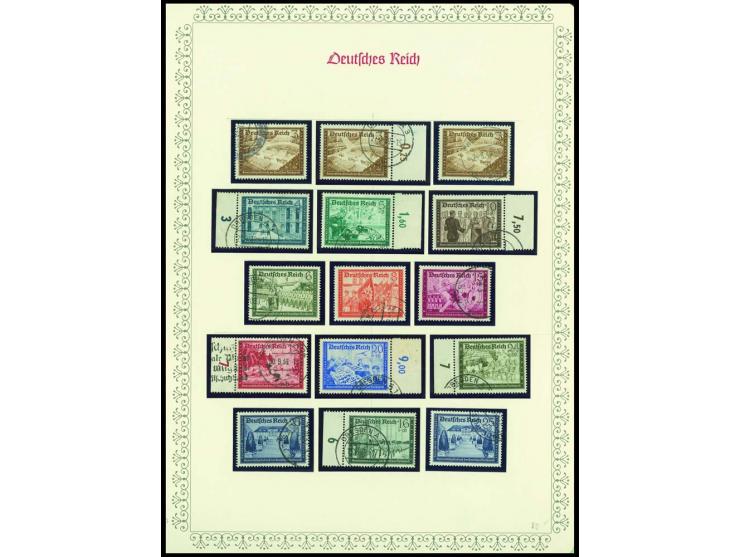 1923/45, sehr umfangreiche und bis auf Block 2 weit überkomplette ungebrauchte/postfrische und gestempelte Sammlung mit einer