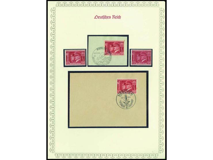 1923/45, sehr umfangreiche und bis auf Block 2 weit überkomplette ungebrauchte/postfrische und gestempelte Sammlung mit einer