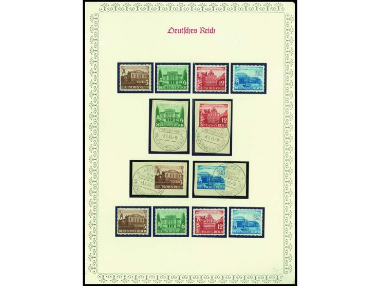 1923/45, sehr umfangreiche und bis auf Block 2 weit überkomplette ungebrauchte/postfrische und gestempelte Sammlung mit einer