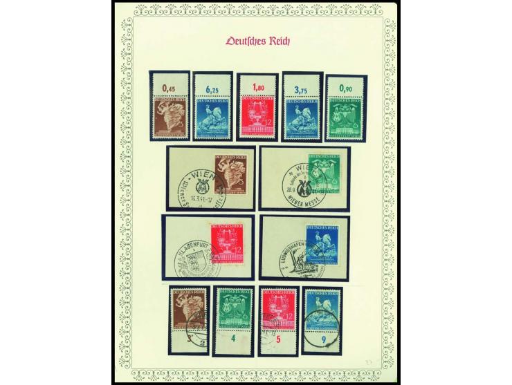 1923/45, sehr umfangreiche und bis auf Block 2 weit überkomplette ungebrauchte/postfrische und gestempelte Sammlung mit einer