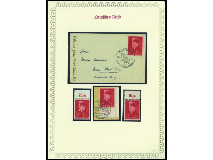 1923/45, sehr umfangreiche und bis auf Block 2 weit überkomplette ungebrauchte/postfrische und gestempelte Sammlung mit einer