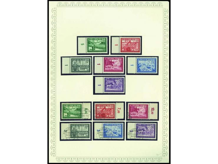 1923/45, sehr umfangreiche und bis auf Block 2 weit überkomplette ungebrauchte/postfrische und gestempelte Sammlung mit einer