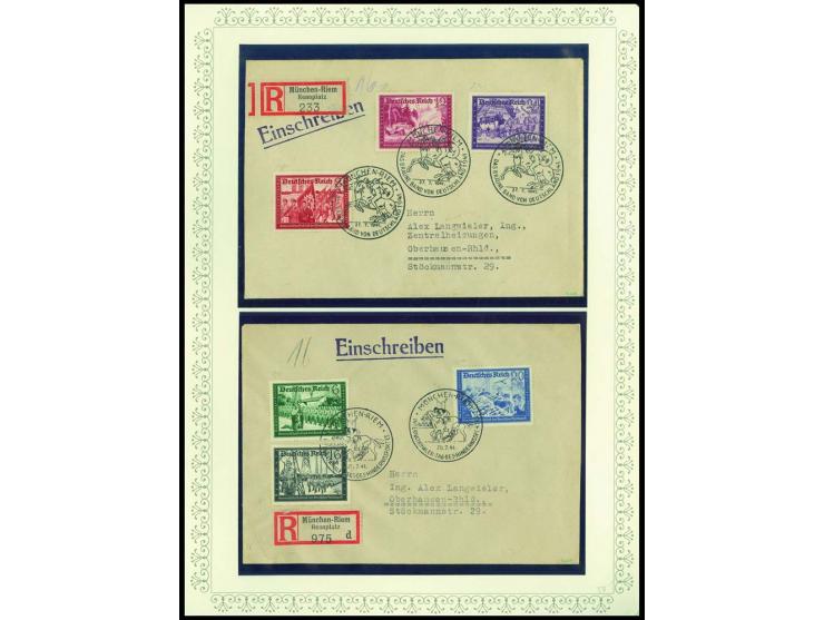 1923/45, sehr umfangreiche und bis auf Block 2 weit überkomplette ungebrauchte/postfrische und gestempelte Sammlung mit einer