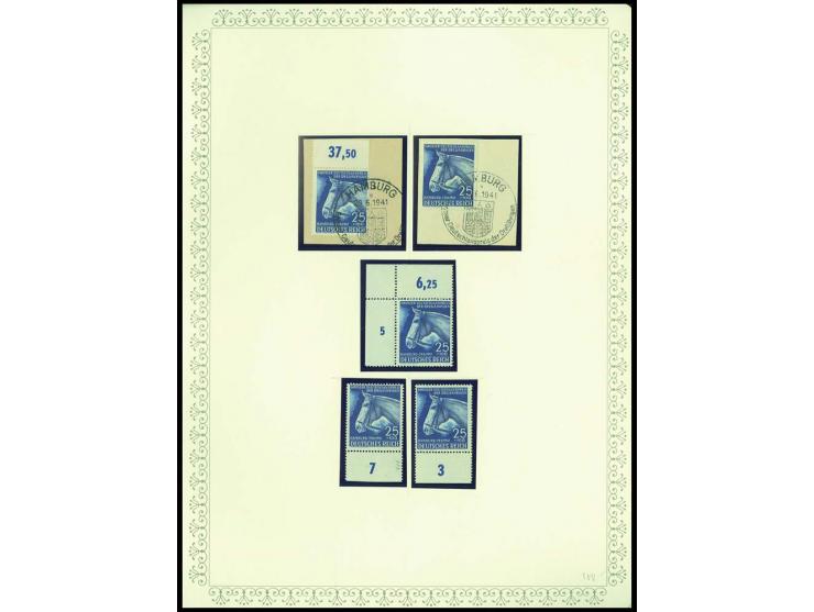 1923/45, sehr umfangreiche und bis auf Block 2 weit überkomplette ungebrauchte/postfrische und gestempelte Sammlung mit einer