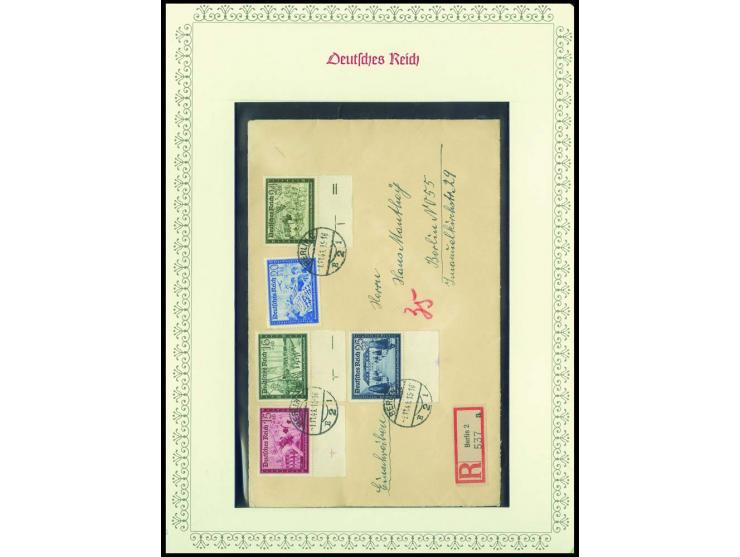 1923/45, sehr umfangreiche und bis auf Block 2 weit überkomplette ungebrauchte/postfrische und gestempelte Sammlung mit einer