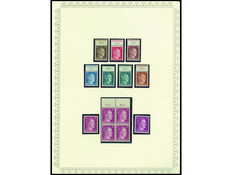1923/45, sehr umfangreiche und bis auf Block 2 weit überkomplette ungebrauchte/postfrische und gestempelte Sammlung mit einer