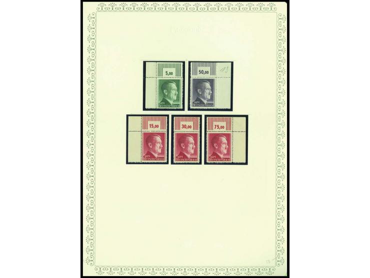 1923/45, sehr umfangreiche und bis auf Block 2 weit überkomplette ungebrauchte/postfrische und gestempelte Sammlung mit einer