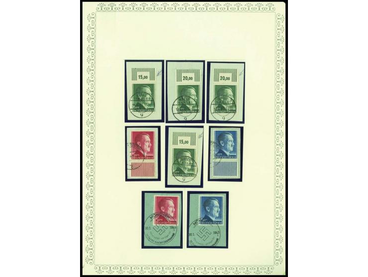 1923/45, sehr umfangreiche und bis auf Block 2 weit überkomplette ungebrauchte/postfrische und gestempelte Sammlung mit einer