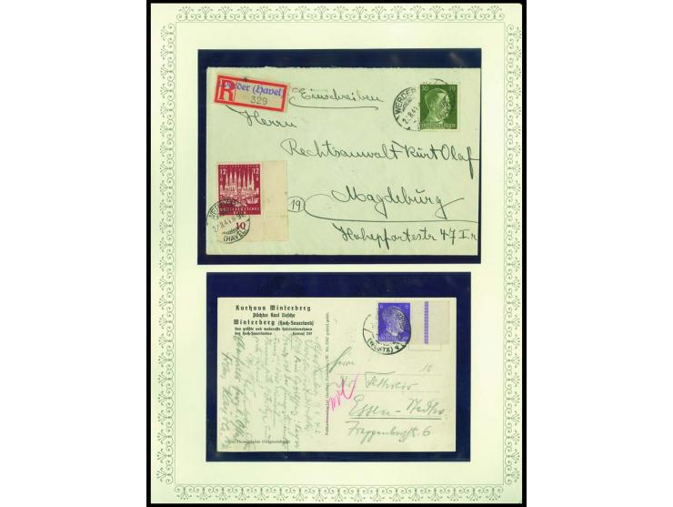 1923/45, sehr umfangreiche und bis auf Block 2 weit überkomplette ungebrauchte/postfrische und gestempelte Sammlung mit einer