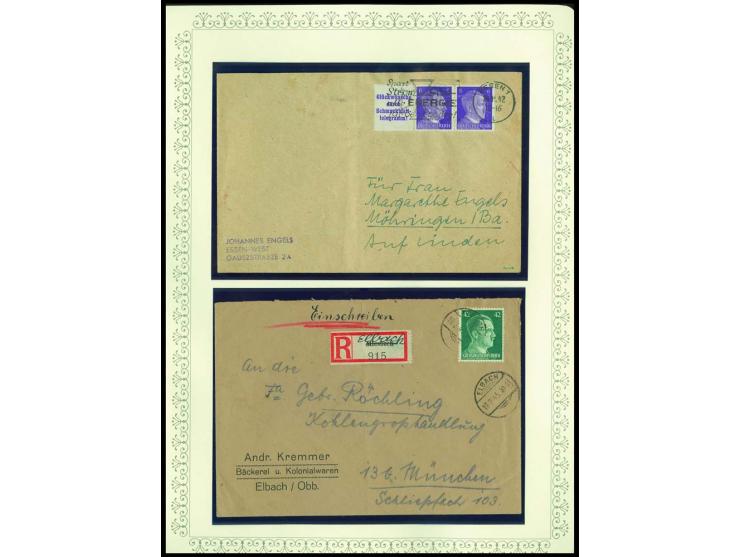1923/45, sehr umfangreiche und bis auf Block 2 weit überkomplette ungebrauchte/postfrische und gestempelte Sammlung mit einer