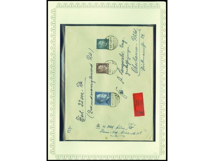 1923/45, sehr umfangreiche und bis auf Block 2 weit überkomplette ungebrauchte/postfrische und gestempelte Sammlung mit einer