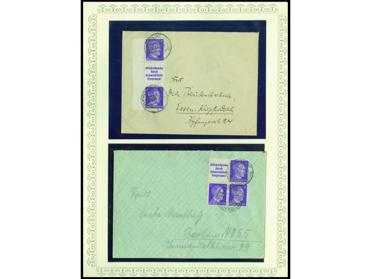 1923/45, sehr umfangreiche und bis auf Block 2 weit überkomplette ungebrauchte/postfrische und gestempelte Sammlung mit einer