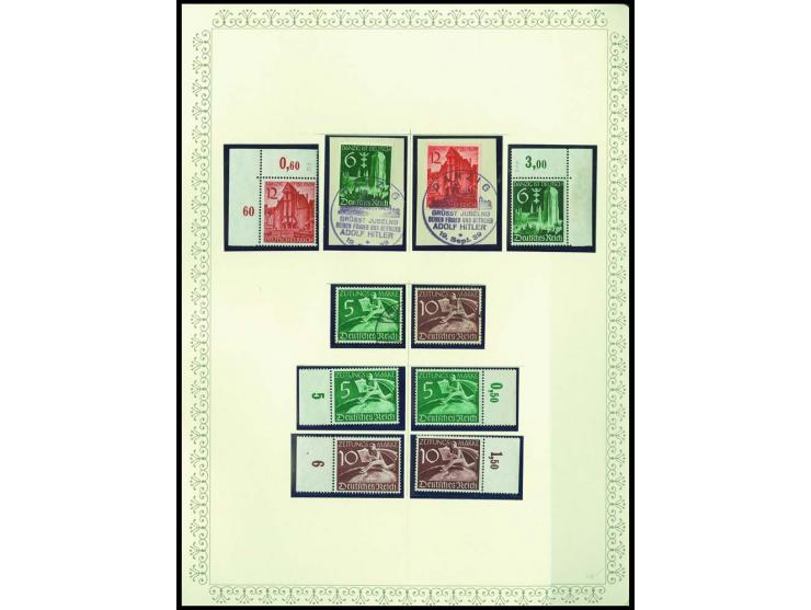 1923/45, sehr umfangreiche und bis auf Block 2 weit überkomplette ungebrauchte/postfrische und gestempelte Sammlung mit einer