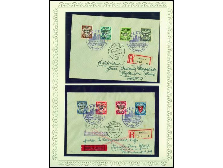 1923/45, sehr umfangreiche und bis auf Block 2 weit überkomplette ungebrauchte/postfrische und gestempelte Sammlung mit einer