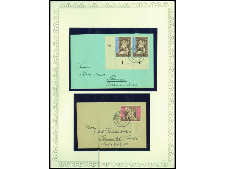 1923/45, sehr umfangreiche und bis auf Block 2 weit überkomplette ungebrauchte/postfrische und gestempelte Sammlung mit einer