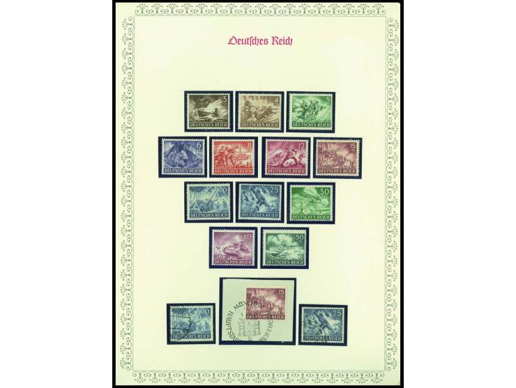 1923/45, sehr umfangreiche und bis auf Block 2 weit überkomplette ungebrauchte/postfrische und gestempelte Sammlung mit einer