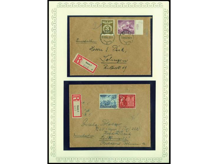 1923/45, sehr umfangreiche und bis auf Block 2 weit überkomplette ungebrauchte/postfrische und gestempelte Sammlung mit einer