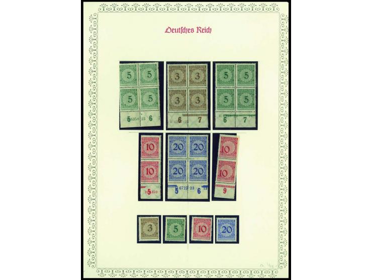 1923/45, sehr umfangreiche und bis auf Block 2 weit überkomplette ungebrauchte/postfrische und gestempelte Sammlung mit einer