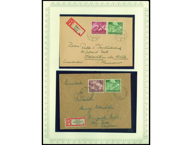 1923/45, sehr umfangreiche und bis auf Block 2 weit überkomplette ungebrauchte/postfrische und gestempelte Sammlung mit einer