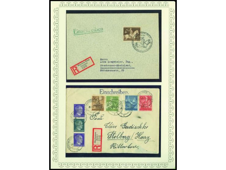 1923/45, sehr umfangreiche und bis auf Block 2 weit überkomplette ungebrauchte/postfrische und gestempelte Sammlung mit einer