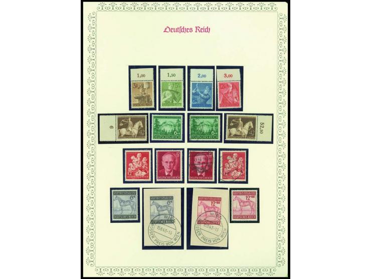 1923/45, sehr umfangreiche und bis auf Block 2 weit überkomplette ungebrauchte/postfrische und gestempelte Sammlung mit einer