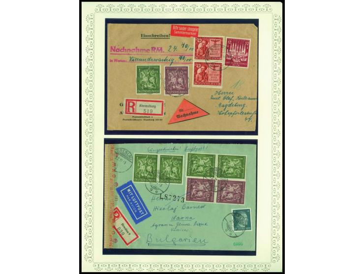 1923/45, sehr umfangreiche und bis auf Block 2 weit überkomplette ungebrauchte/postfrische und gestempelte Sammlung mit einer