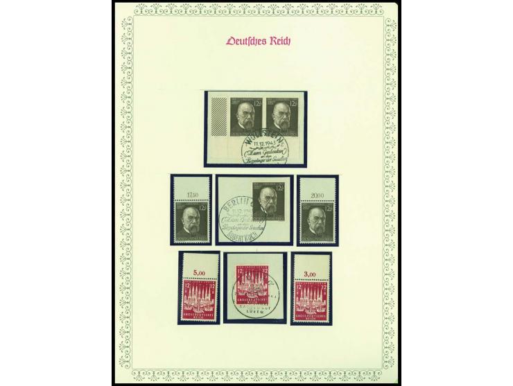 1923/45, sehr umfangreiche und bis auf Block 2 weit überkomplette ungebrauchte/postfrische und gestempelte Sammlung mit einer