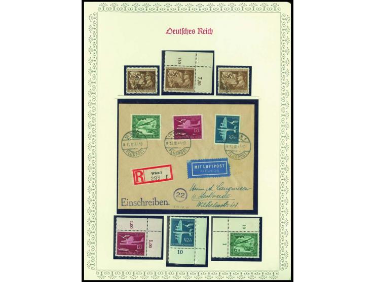 1923/45, sehr umfangreiche und bis auf Block 2 weit überkomplette ungebrauchte/postfrische und gestempelte Sammlung mit einer