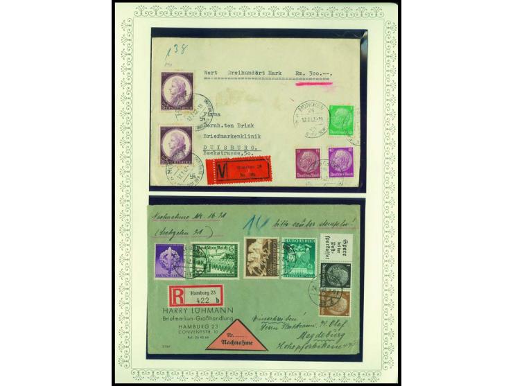 1923/45, sehr umfangreiche und bis auf Block 2 weit überkomplette ungebrauchte/postfrische und gestempelte Sammlung mit einer