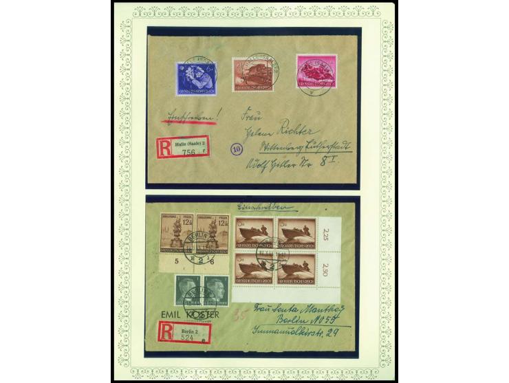 1923/45, sehr umfangreiche und bis auf Block 2 weit überkomplette ungebrauchte/postfrische und gestempelte Sammlung mit einer