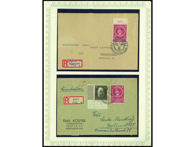 1923/45, sehr umfangreiche und bis auf Block 2 weit überkomplette ungebrauchte/postfrische und gestempelte Sammlung mit einer