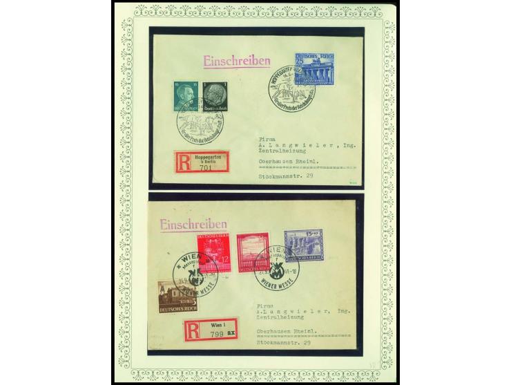 1923/45, sehr umfangreiche und bis auf Block 2 weit überkomplette ungebrauchte/postfrische und gestempelte Sammlung mit einer