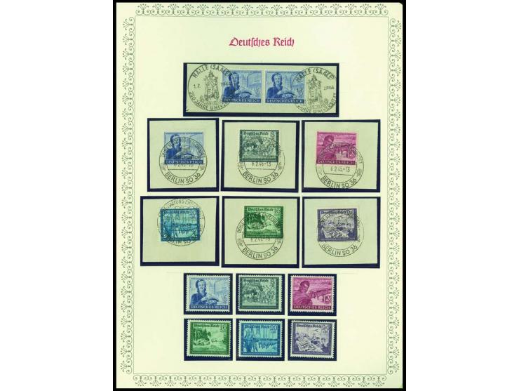 1923/45, sehr umfangreiche und bis auf Block 2 weit überkomplette ungebrauchte/postfrische und gestempelte Sammlung mit einer