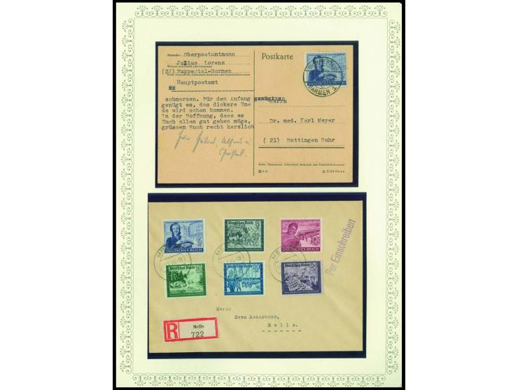 1923/45, sehr umfangreiche und bis auf Block 2 weit überkomplette ungebrauchte/postfrische und gestempelte Sammlung mit einer