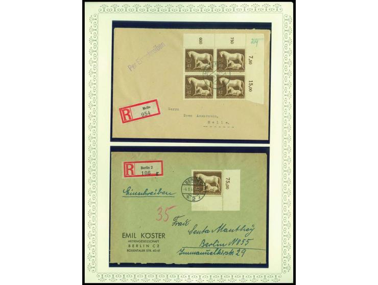 1923/45, sehr umfangreiche und bis auf Block 2 weit überkomplette ungebrauchte/postfrische und gestempelte Sammlung mit einer