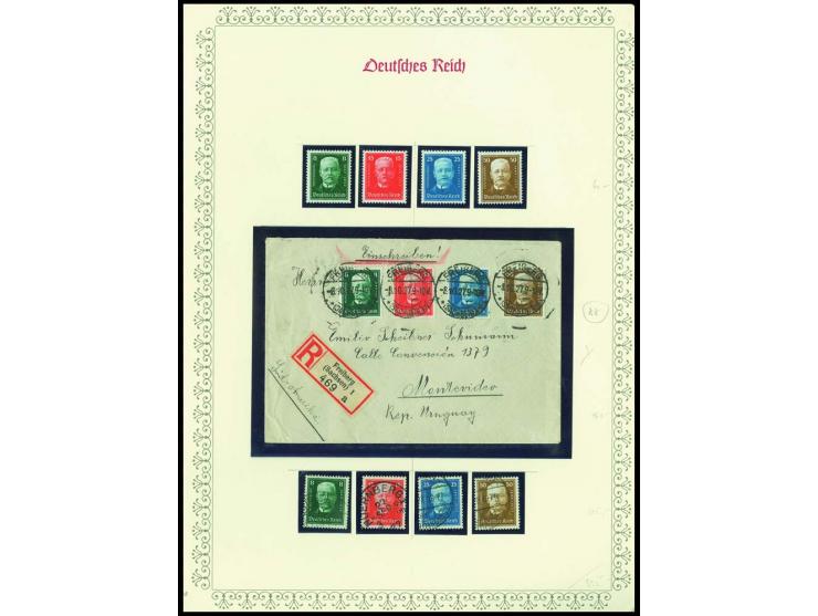1923/45, sehr umfangreiche und bis auf Block 2 weit überkomplette ungebrauchte/postfrische und gestempelte Sammlung mit einer