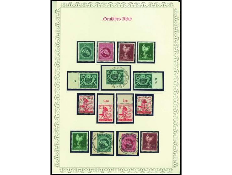 1923/45, sehr umfangreiche und bis auf Block 2 weit überkomplette ungebrauchte/postfrische und gestempelte Sammlung mit einer