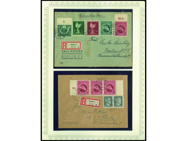 1923/45, sehr umfangreiche und bis auf Block 2 weit überkomplette ungebrauchte/postfrische und gestempelte Sammlung mit einer