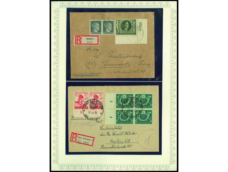 1923/45, sehr umfangreiche und bis auf Block 2 weit überkomplette ungebrauchte/postfrische und gestempelte Sammlung mit einer