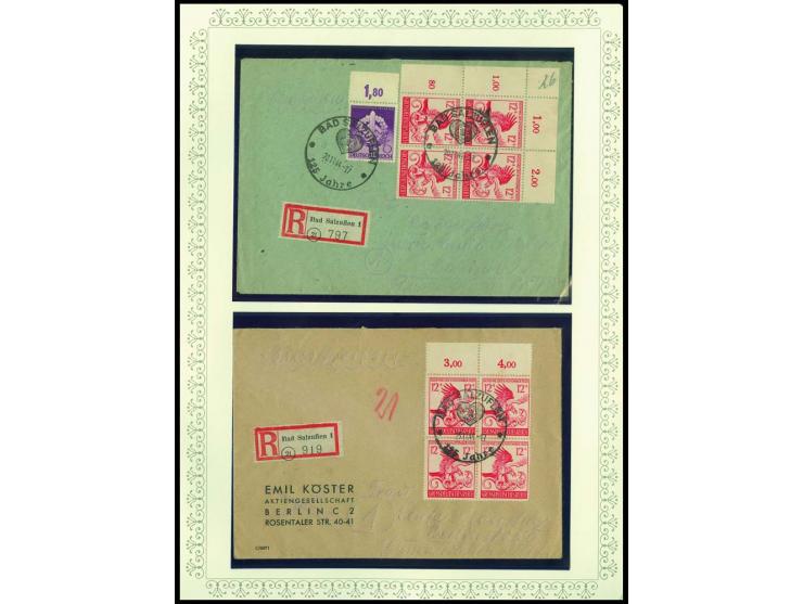 1923/45, sehr umfangreiche und bis auf Block 2 weit überkomplette ungebrauchte/postfrische und gestempelte Sammlung mit einer
