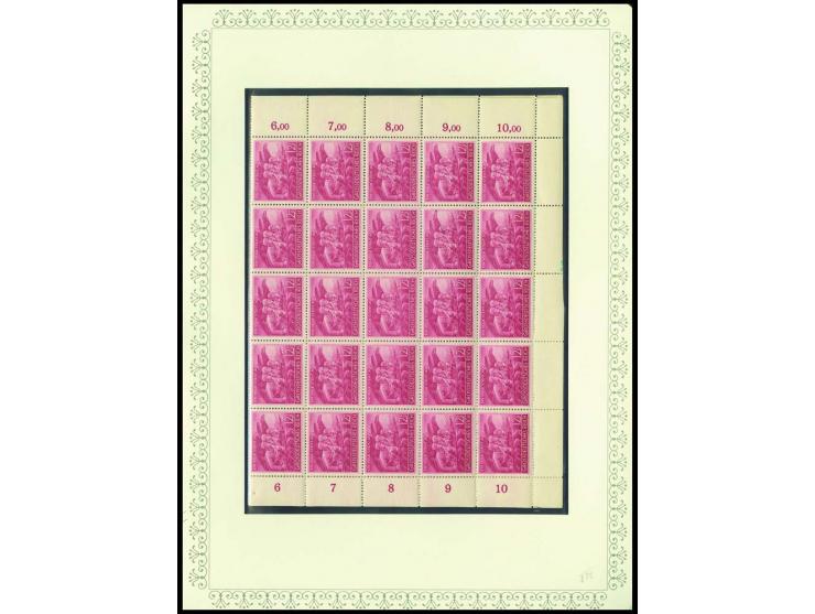1923/45, sehr umfangreiche und bis auf Block 2 weit überkomplette ungebrauchte/postfrische und gestempelte Sammlung mit einer