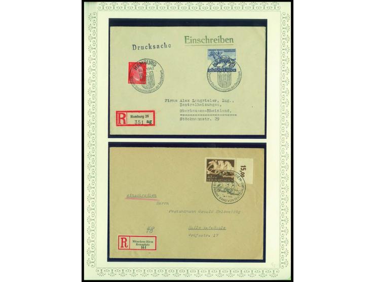 1923/45, sehr umfangreiche und bis auf Block 2 weit überkomplette ungebrauchte/postfrische und gestempelte Sammlung mit einer