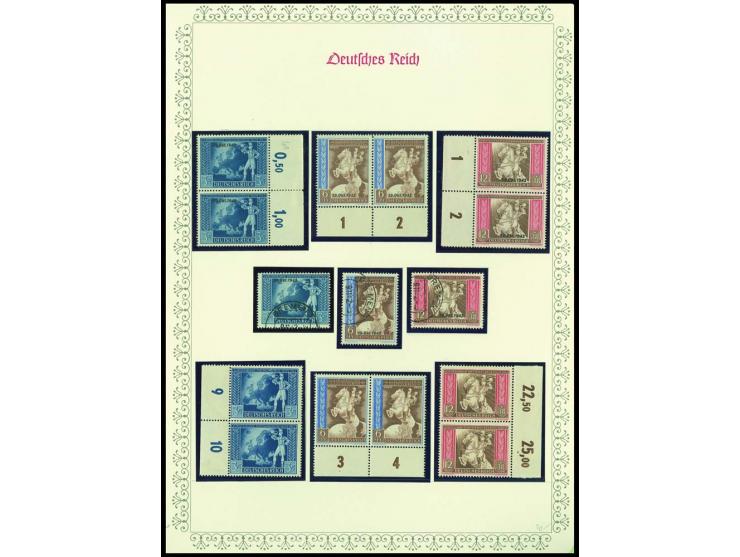 1923/45, sehr umfangreiche und bis auf Block 2 weit überkomplette ungebrauchte/postfrische und gestempelte Sammlung mit einer