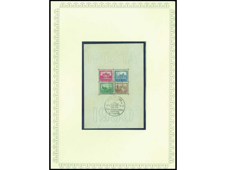 1923/45, sehr umfangreiche und bis auf Block 2 weit überkomplette ungebrauchte/postfrische und gestempelte Sammlung mit einer