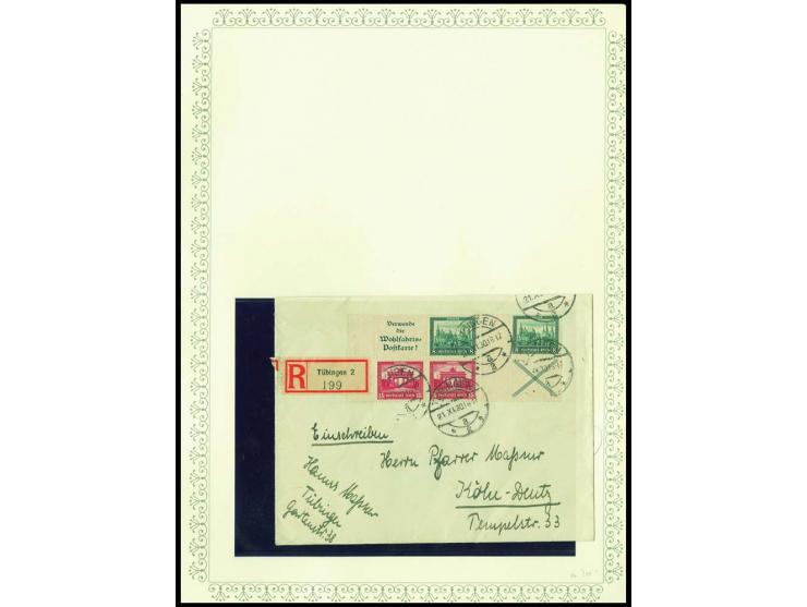 1923/45, sehr umfangreiche und bis auf Block 2 weit überkomplette ungebrauchte/postfrische und gestempelte Sammlung mit einer