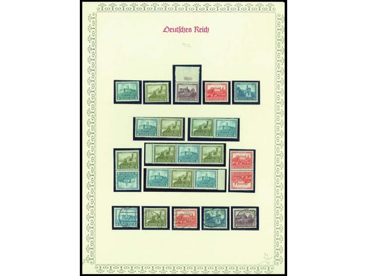 1923/45, sehr umfangreiche und bis auf Block 2 weit überkomplette ungebrauchte/postfrische und gestempelte Sammlung mit einer