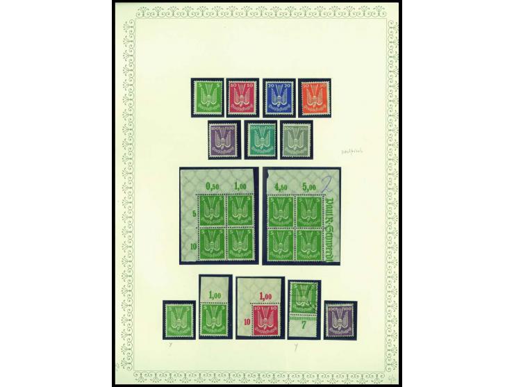 1923/45, sehr umfangreiche und bis auf Block 2 weit überkomplette ungebrauchte/postfrische und gestempelte Sammlung mit einer