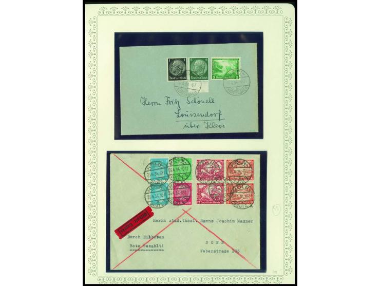 1923/45, sehr umfangreiche und bis auf Block 2 weit überkomplette ungebrauchte/postfrische und gestempelte Sammlung mit einer