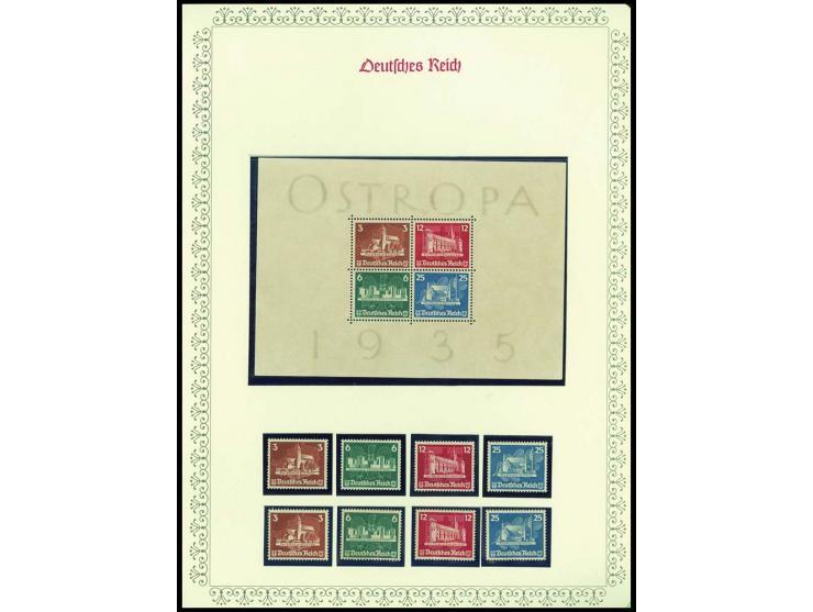 1923/45, sehr umfangreiche und bis auf Block 2 weit überkomplette ungebrauchte/postfrische und gestempelte Sammlung mit einer
